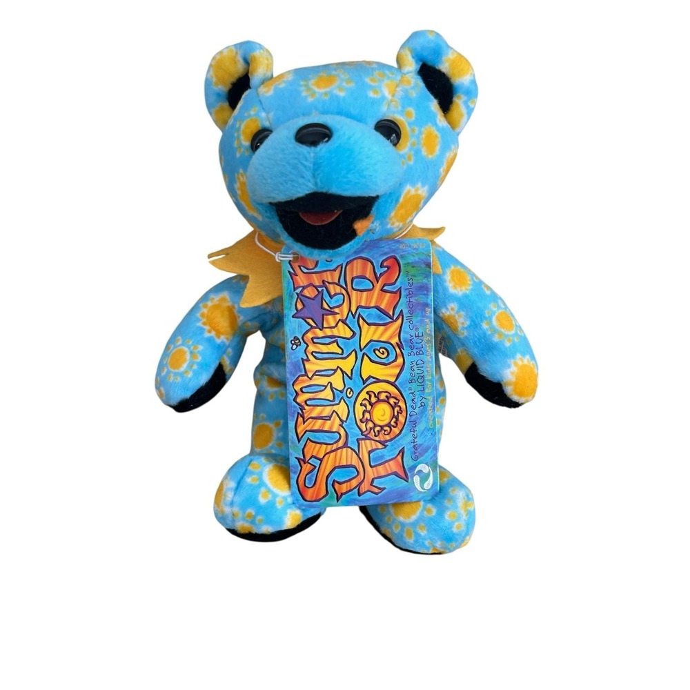 Grateful Dead plush bear 2001 Summer Tour  8-31-85 Manor Downs‎
